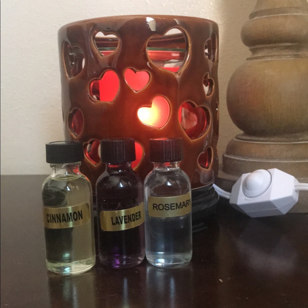 Heart Ceramic Fragrance Lamp + 3 FreeOil